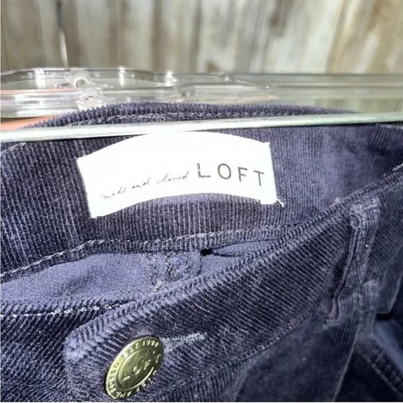 Loft Black Curvy Skinny Corduroy - Picture 7 of 8